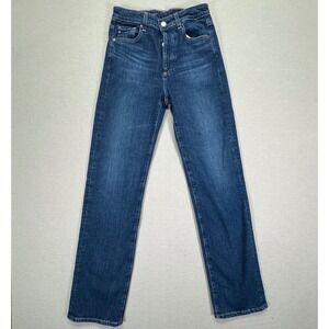 AG Alexxis Straight High-Rise Vintage Fit Jeans Dark Wash Blue Denim Size 26